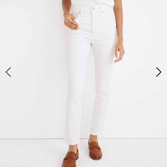 Madewell The Petite High-Rise Perfect Vintage Jean in Tile White NE027 - Picture 4 of 5